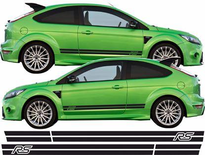 ford-focus-rs-mk2-side-stripes-vinyl-decal-rewrapsandgraphics-2 - R&E Wraps and Graphics LTD - Ford Focus RS mk2 Side Stripes - ford, ford focus rs side stripes, ford side stripes, rs side stripes, rs stripes, side stripes