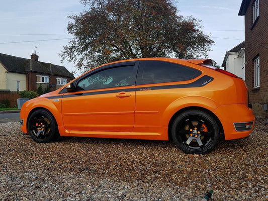 ford-focus-side-stripes-decal-stickers-rewrapsandgraphics - R&E Wraps and Graphics LTD - Ford Focus- Focus Side Stripes - focus side stripes, ford focus, ford focus side stripes, ford side stripe, ford side stripes, side stripes
