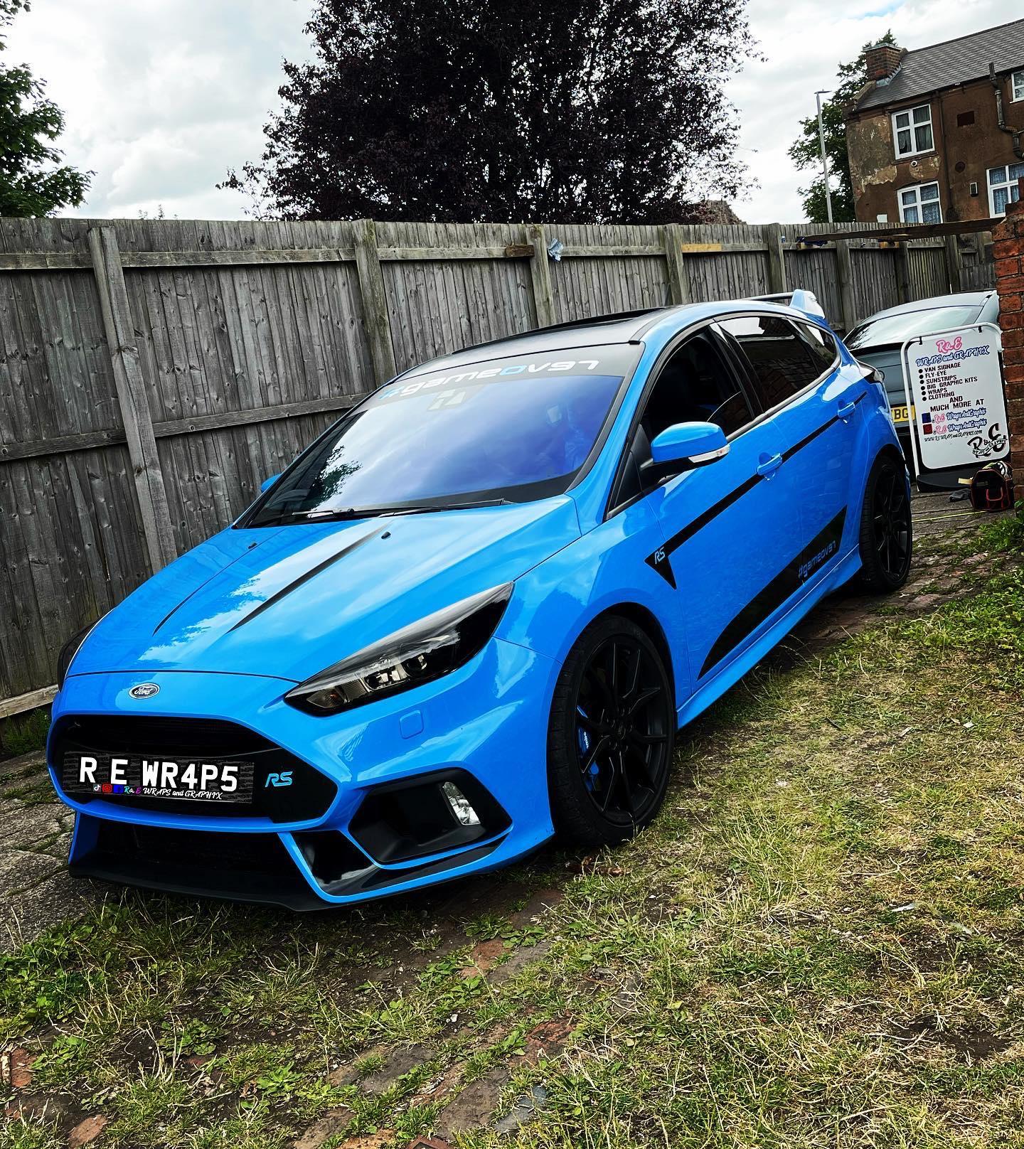 Ford Focus Side Stripes vinyl decal racing stripes - rewrapsandgraphics