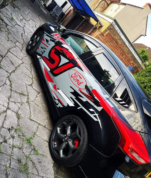 ford-focus-st-graphic-kit-decal-stickers-rewrapsandgraphics-1 - R&E Wraps and Graphics LTD - Ford Focus ST Graphic Kit - ford, ford focus, ford focus graphic kit, ford focus st, ford focus st graphic kits, Ford Graphic Kits, graphic kits, ST Graphic Kits