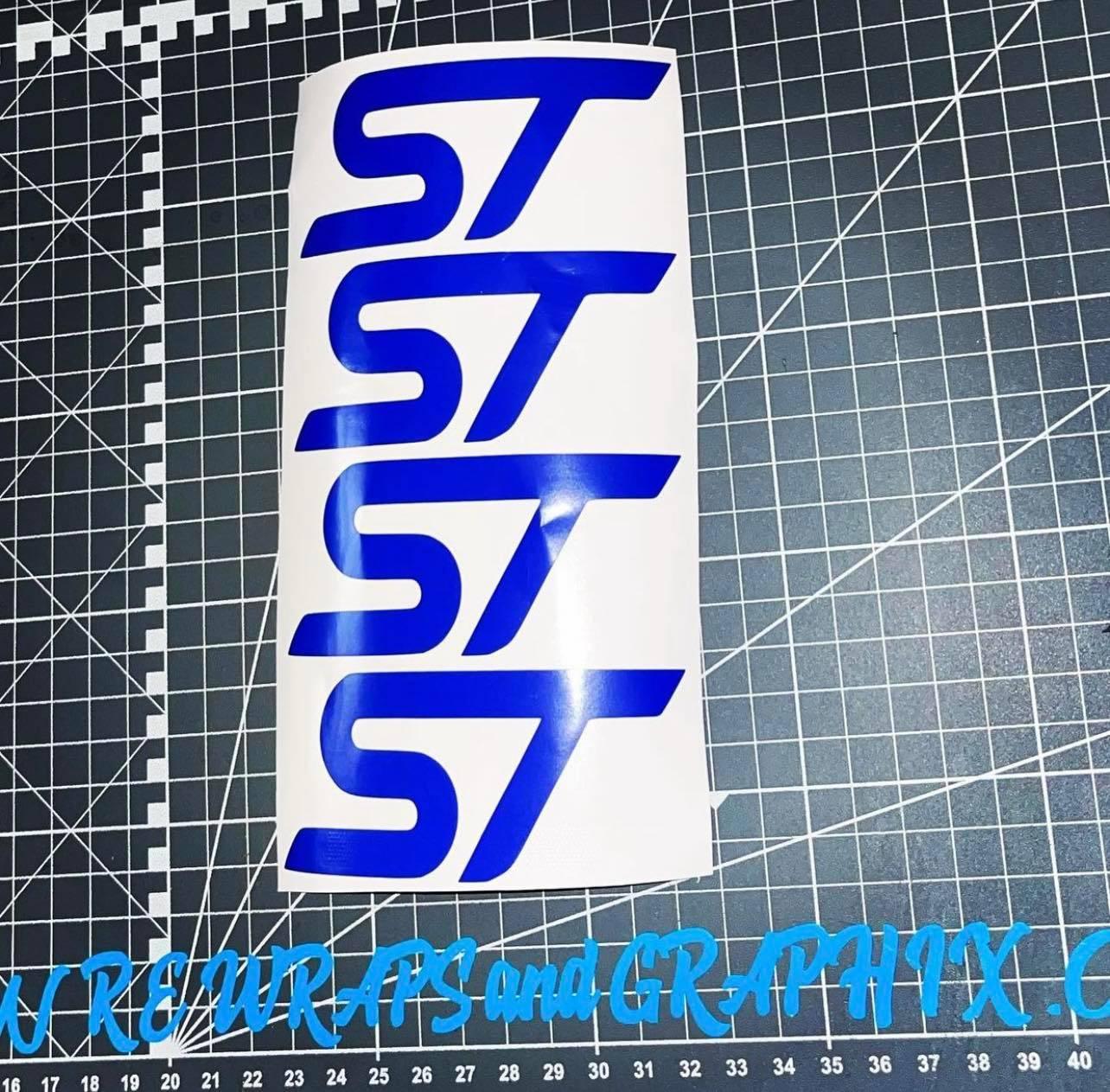 Ford Focus ST Mud Flap Stickers - rewrapsandgraphics