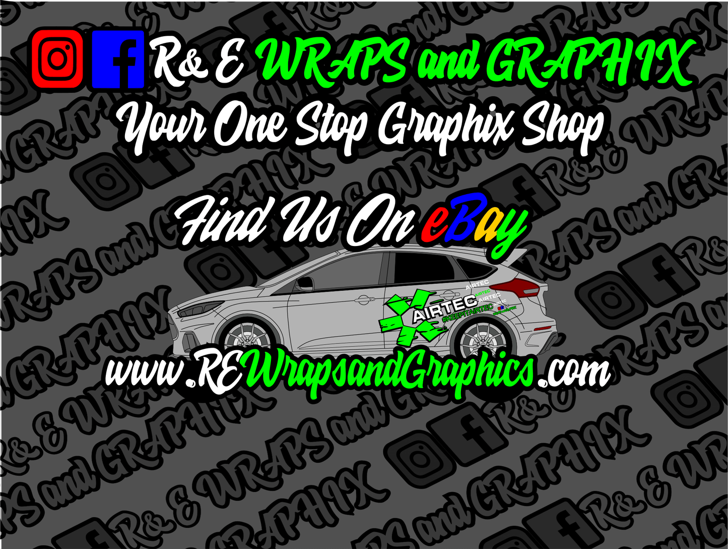 Ford Focus ST/RS Airtec Graphic Kit Vinyl Decals - rewrapsandgraphics