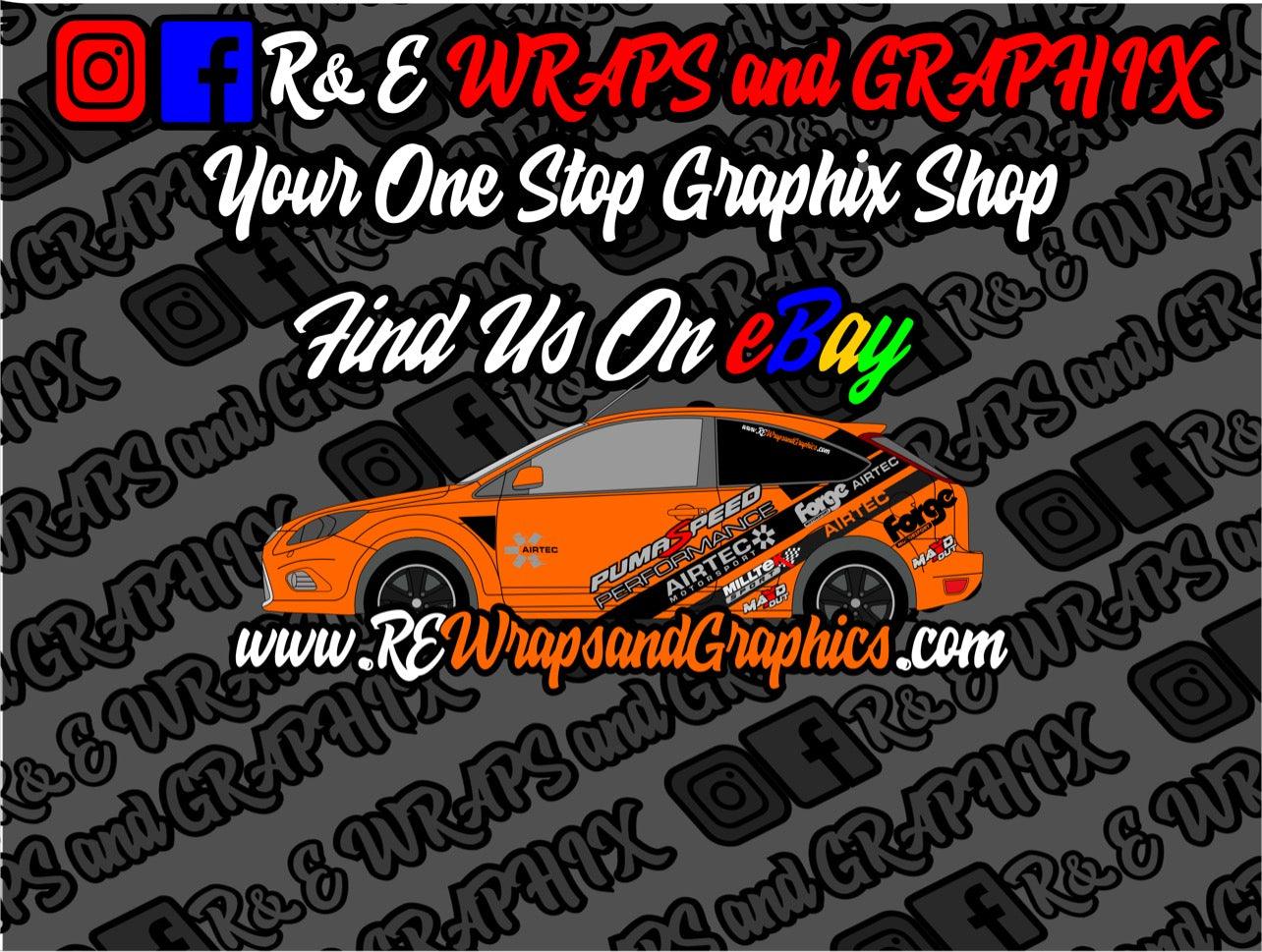 Ford Focus ST/RS Puma Speed Graphic Kit Vinyl Decal Stickers - rewrapsandgraphics