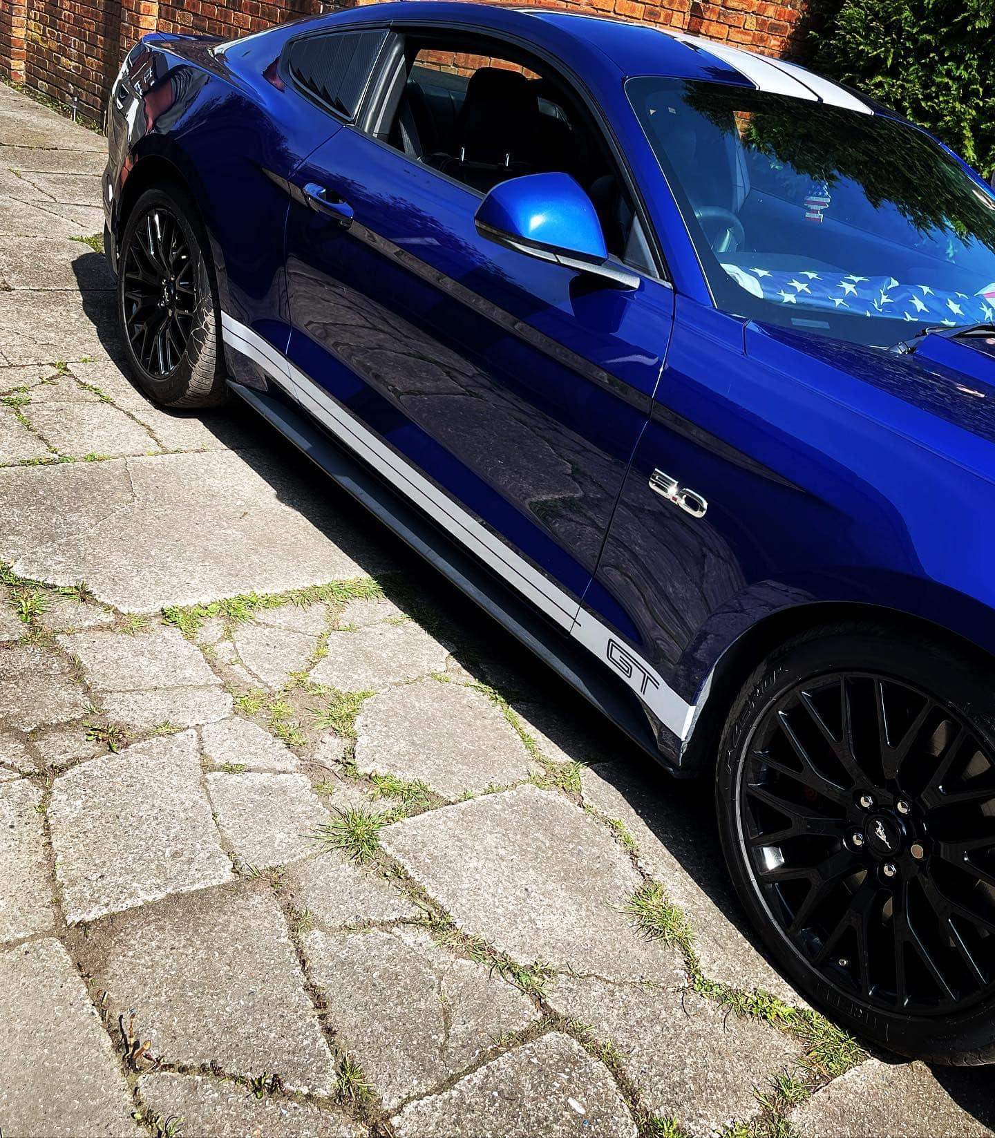 ford-mustang-gt-side-stripes-vinyl-decals-rewrapsandgraphics-2 - R&E Wraps and Graphics LTD - Ford Mustang GT Side Stripes - ford gt side stripes, ford mustang, ford mustang gt, ford side stripes, gt side stripes, mustang gt side stripes
