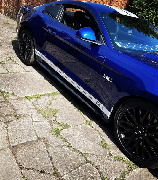 ford-mustang-gt-side-stripes-vinyl-decals-rewrapsandgraphics-2 - R&E Wraps and Graphics LTD - Ford Mustang GT Side Stripes - ford gt side stripes, ford mustang, ford mustang gt, ford side stripes, gt side stripes, mustang gt side stripes