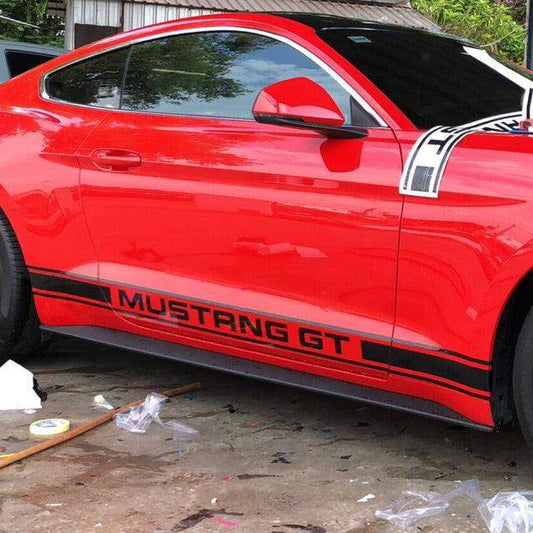 ford-mustang-gt-side-stripes-vinyl-decals-rewrapsandgraphics - R&E Wraps and Graphics LTD - Ford Mustang GT Side Stripes - ford mustang gt, gt side stripes, mustang gt, side stripes