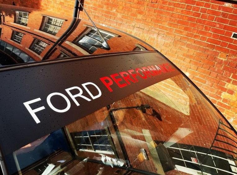 Ford performance Sunstrip Visor Vinyl Decal Stickers - rewrapsandgraphics