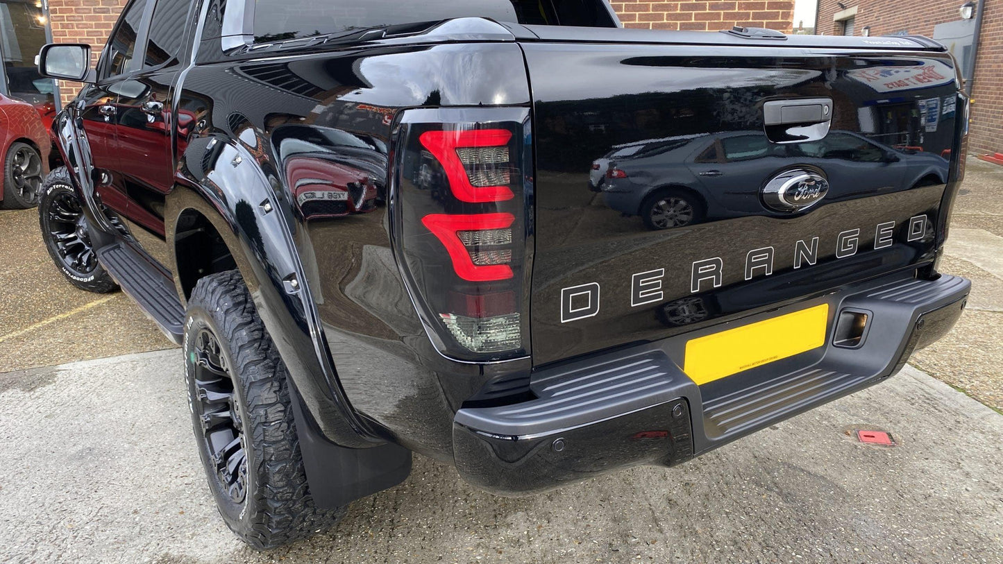 Ford Ranger Rear Boot DERANGED Decal - rewrapsandgraphics