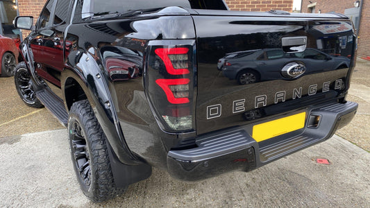 Ford Ranger Rear Boot DERANGED Decal - rewrapsandgraphics