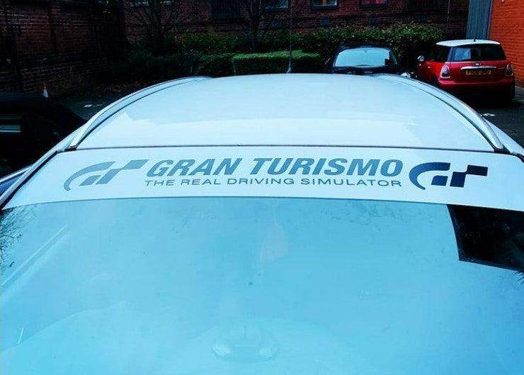 grantorismo-sunstrip-visor-vinyl-decal-window-banner-rewrapsandgraphics - R&E Wraps and Graphics LTD - Gran Turismo Sunstrip - gran turismo, gran turismo sunstrip, sunstrips