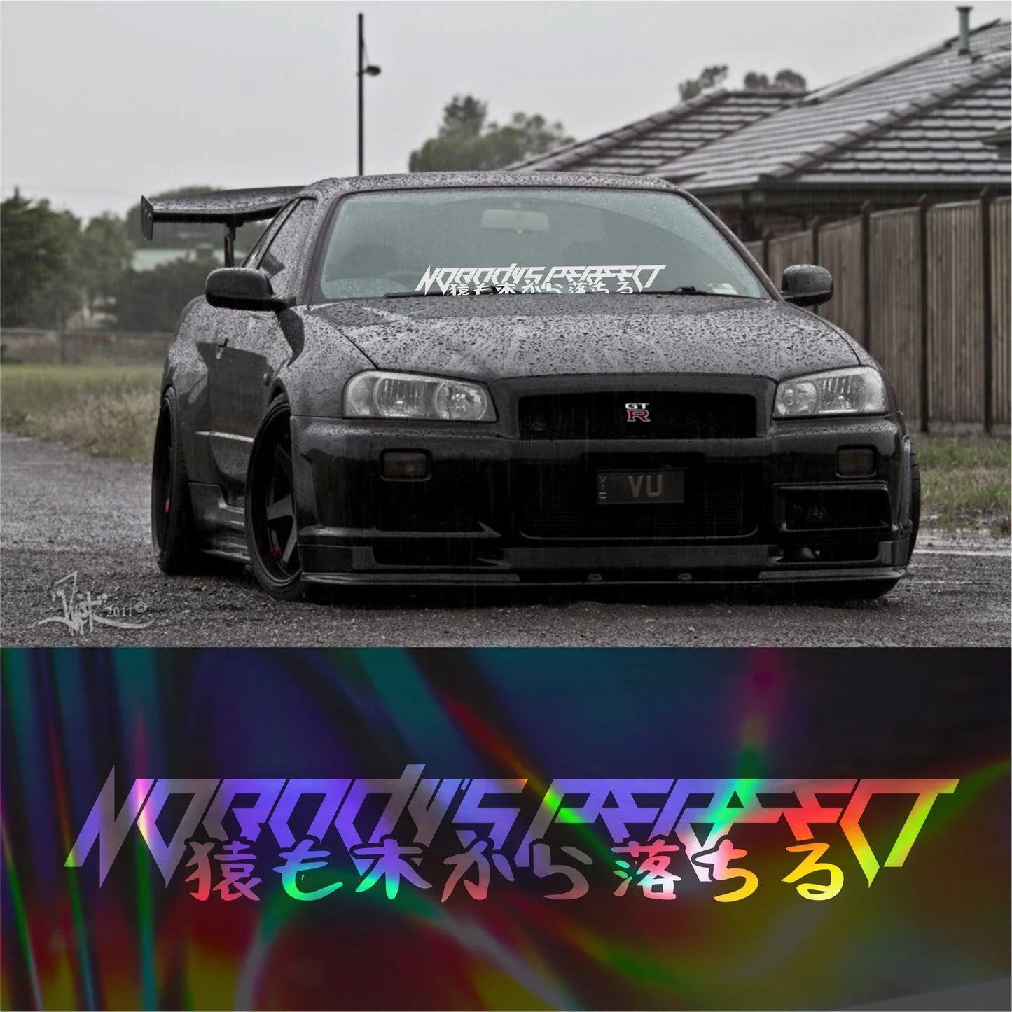 Nobody's perfect Window Stickers