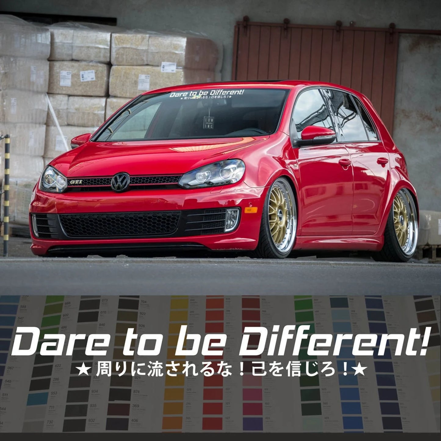 Dare to be Different Window Stickers