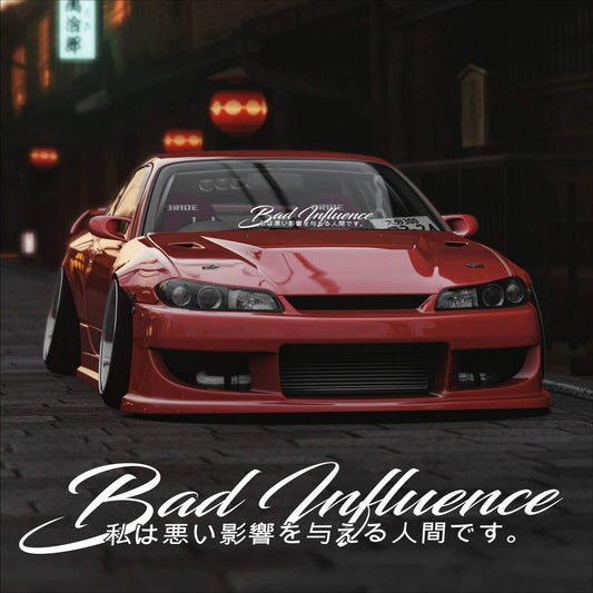 il_1588xN.4294878004_o2ay - R&E Wraps and Graphics LTD - Bad Influence Window Stickers - Bad Influence
