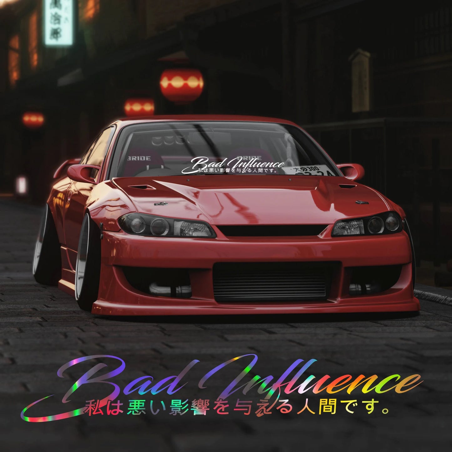 Bad Influence Window Stickers