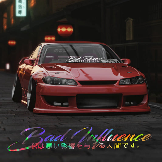 Bad Influence Window Stickers