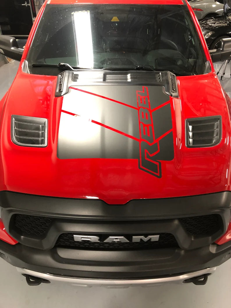 Dodge Ram Rebel Bonnet Decals