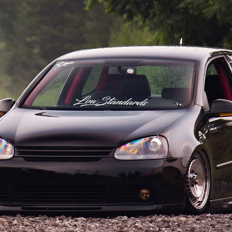 Low Standards Window Sticker