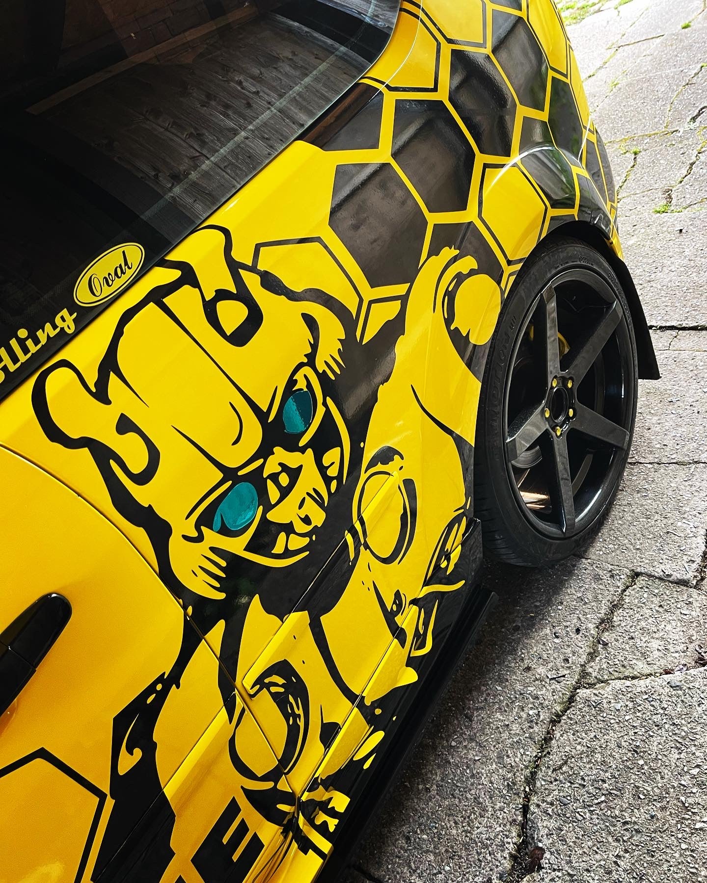 Honey Comb Bumble Bee Graphic Kit Ford Focus MK2