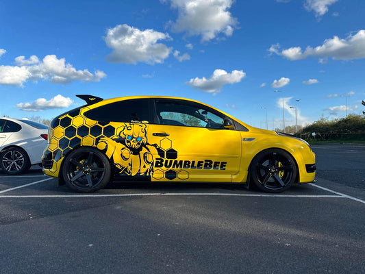 image_3f529a7c-14ad-44d8-8638-31c5a81a8c87 - R&E Wraps and Graphics LTD - Honey Comb Bumble Bee Graphic Kit Ford Focus MK2 - bumble bee, Bumble bee graphic kit, ford, Ford Graphic Kits, graphic kits, hexagon, hexagon graphic kit, Hexagon graphic kits, hexegons, honey comb, Honey Comb Bumble Bee Graphic Kit, Honey Comb Bumble Bee Graphic Kit Ford Focus MK2, Honey comb graphic kits, honeycomb, st honey comb, transformer
