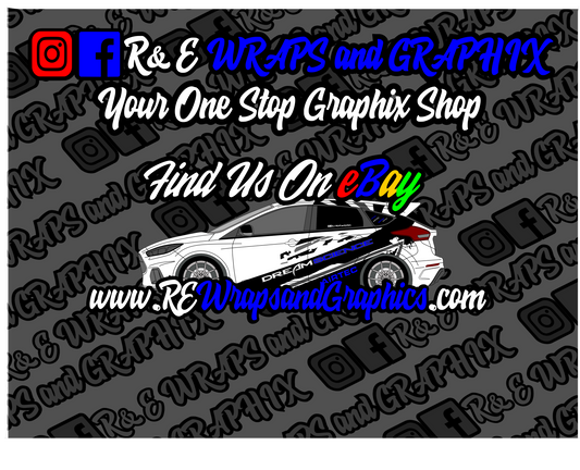 Ford Focus mk3 ST/RS Dream Science Graphic Kit