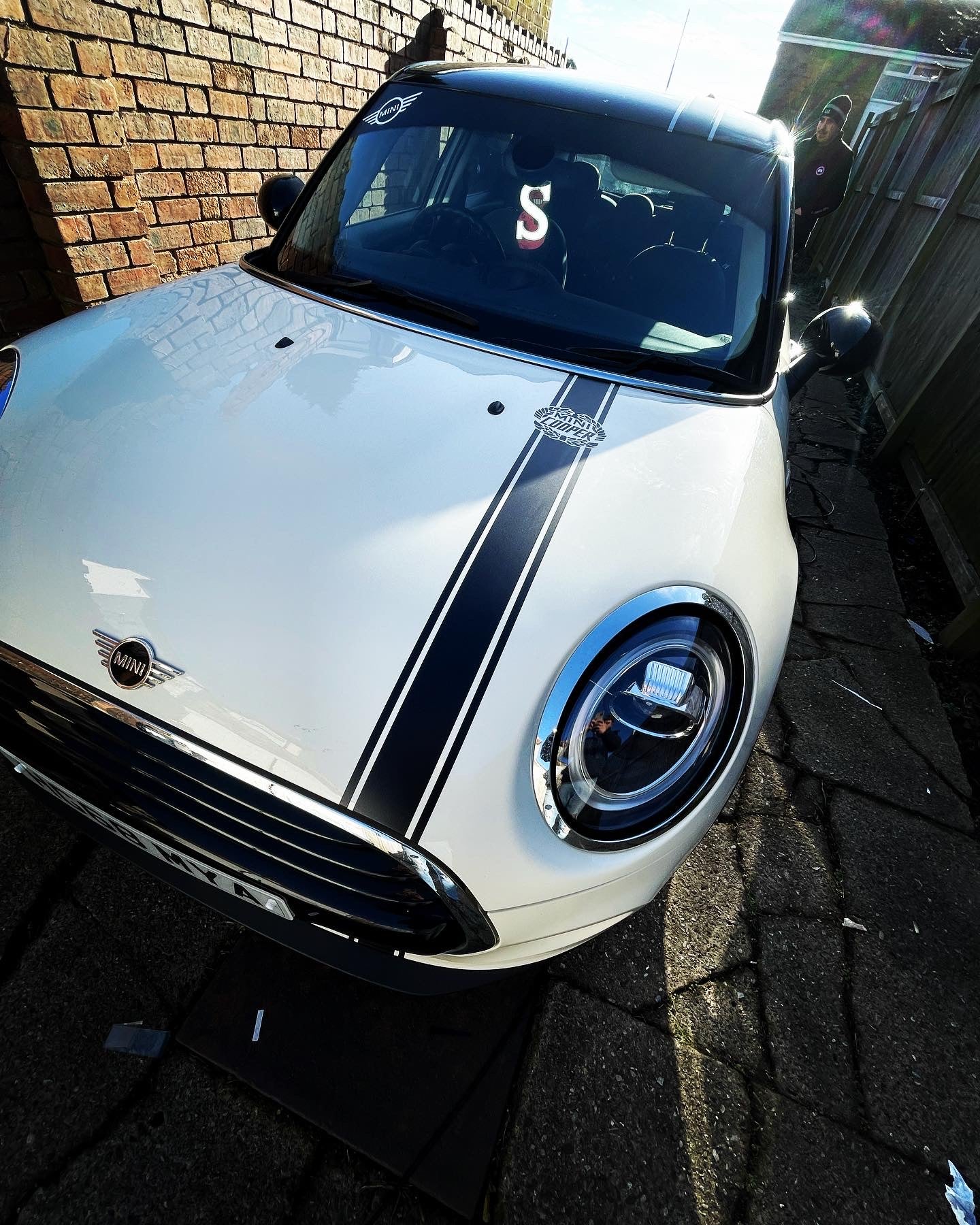 Mini Cooper Racing Stripes