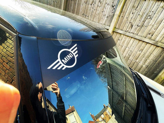 image_7ead25e5-402e-4537-9201-3535f0c427b7 - R&E Wraps and Graphics LTD - Mini Cooper Sunstrip - cooper, Cooper s, mini, Mini Cooper, Mini cooper sunstrip, mini sunstrip, sunstrip, sunstrips