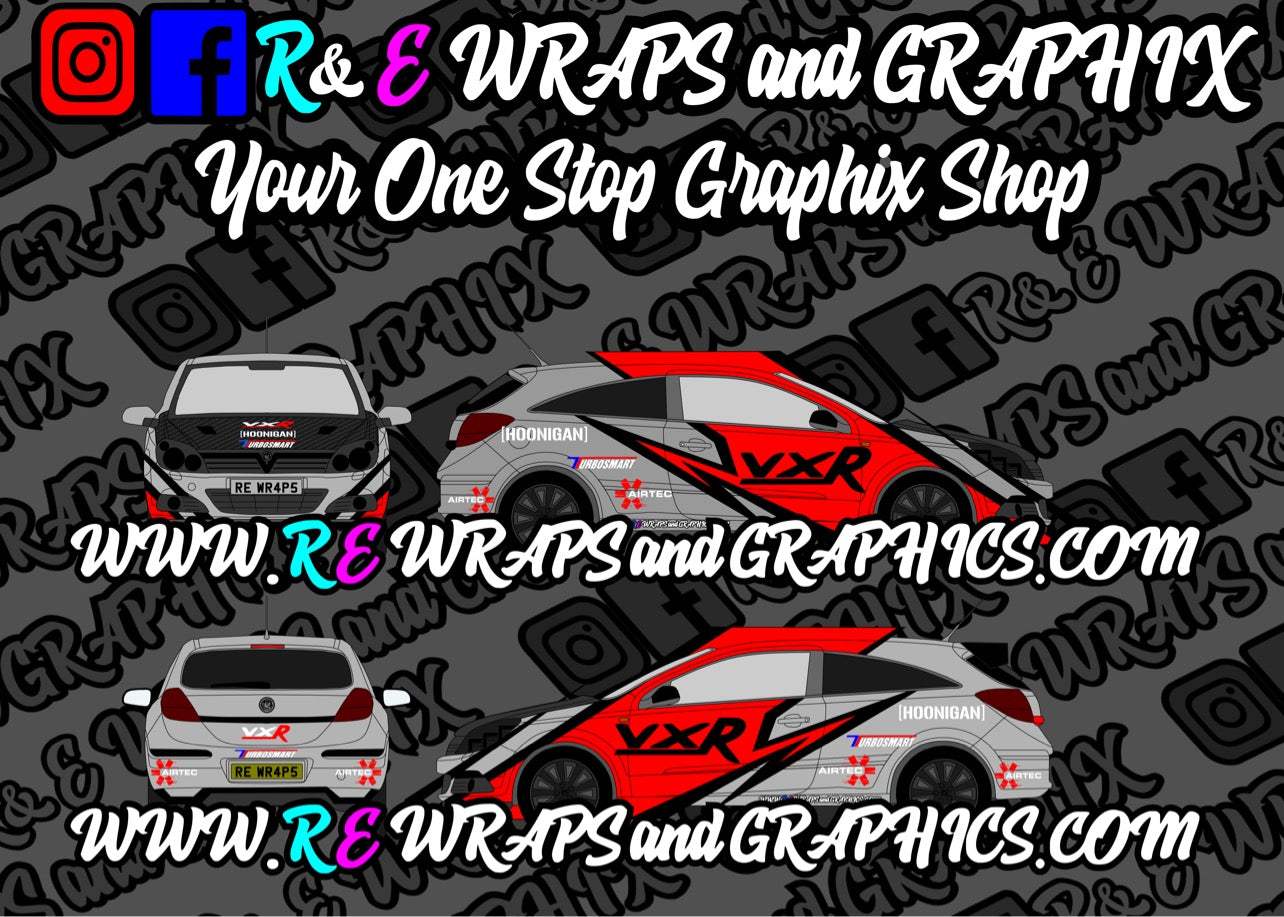 image_88c58a08-9771-473a-ae28-d85c9c79a415 - R&E Wraps and Graphics LTD - Vauxhall Astra 2005-10 VXR Graphic Kit