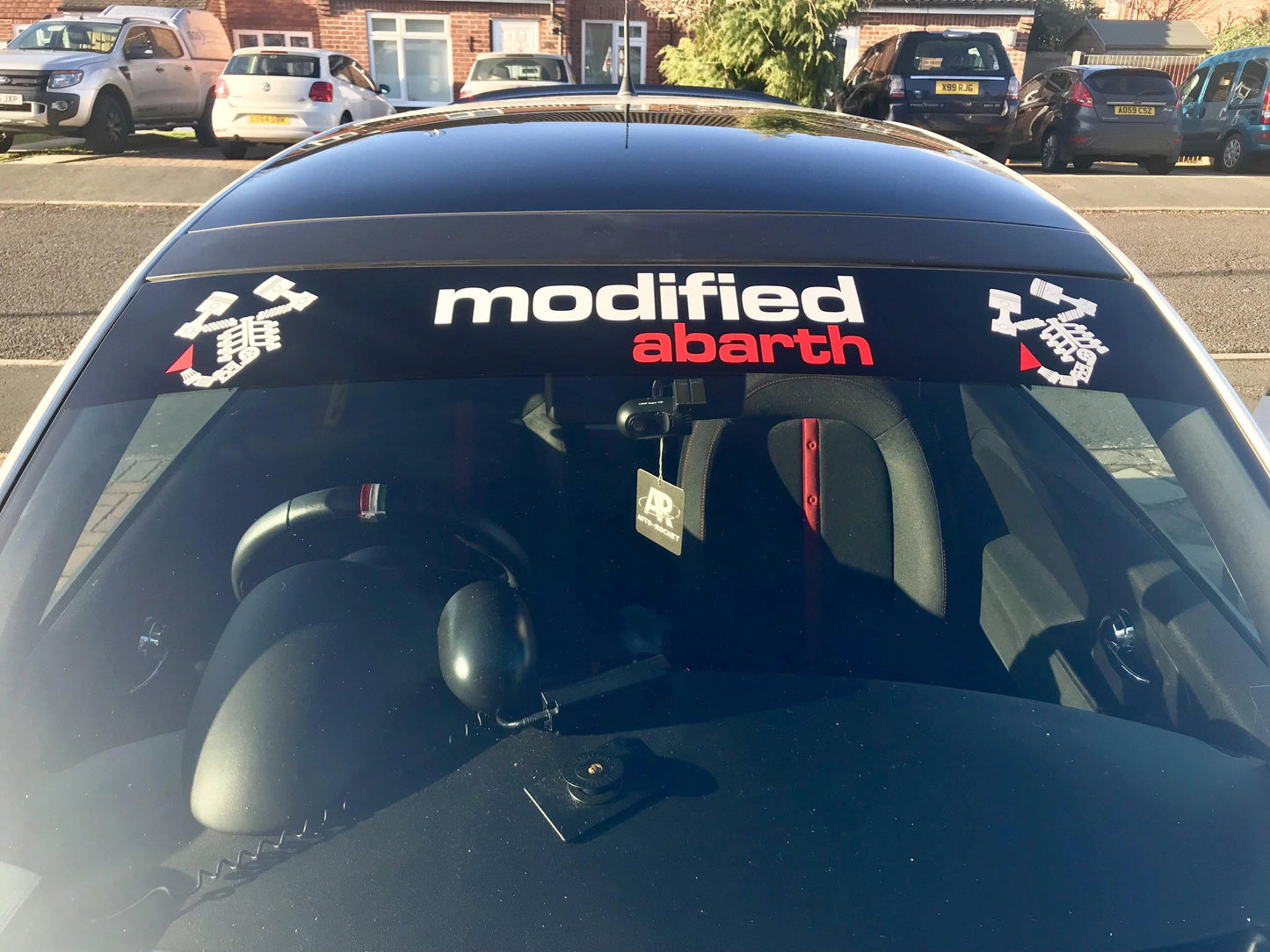 image_9c27ca45-74ee-4600-9b58-2123f7d209b1 - R&E Wraps and Graphics LTD - Fiat Modified Abarth Sunstrip - fiat, Fiat abarth sunstrip, Modified Abarth, Modified Abarth Sunstrip, sunstrip