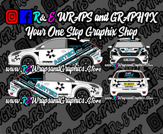 Ford Focus ST/RS Airtec Graphic Kit