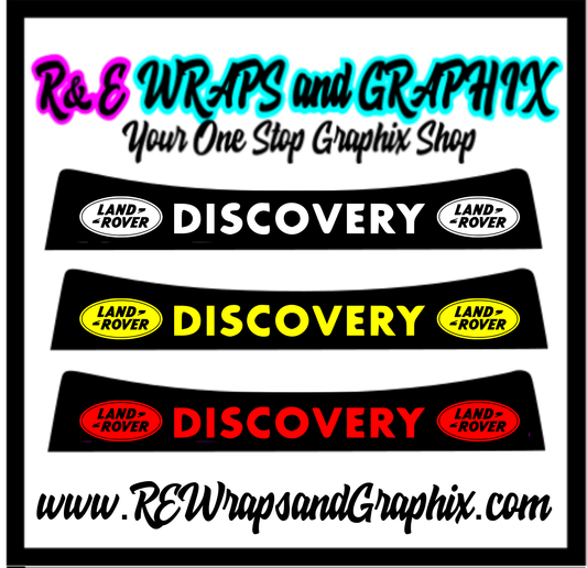 land-rover-discovery-sunstrip-visor-vinyl-decal-stickers-rewrapsandgraphics - R&E Wraps and Graphics LTD - Land Rover Discovery Sunstrip - land rover, Land Rover Discovery, land rover discovery sunstrip, land rover sunstrip, sunstrip, sunstrips