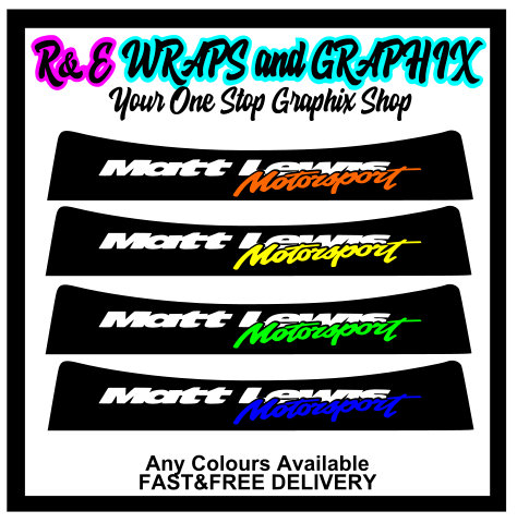 Matt Lewis Sunstrip Vinyl Decal Visor Stickers - rewrapsandgraphics