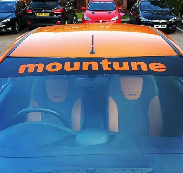 Mountune Sunstrip Vinyl Decal Stickers Window Banner - rewrapsandgraphics