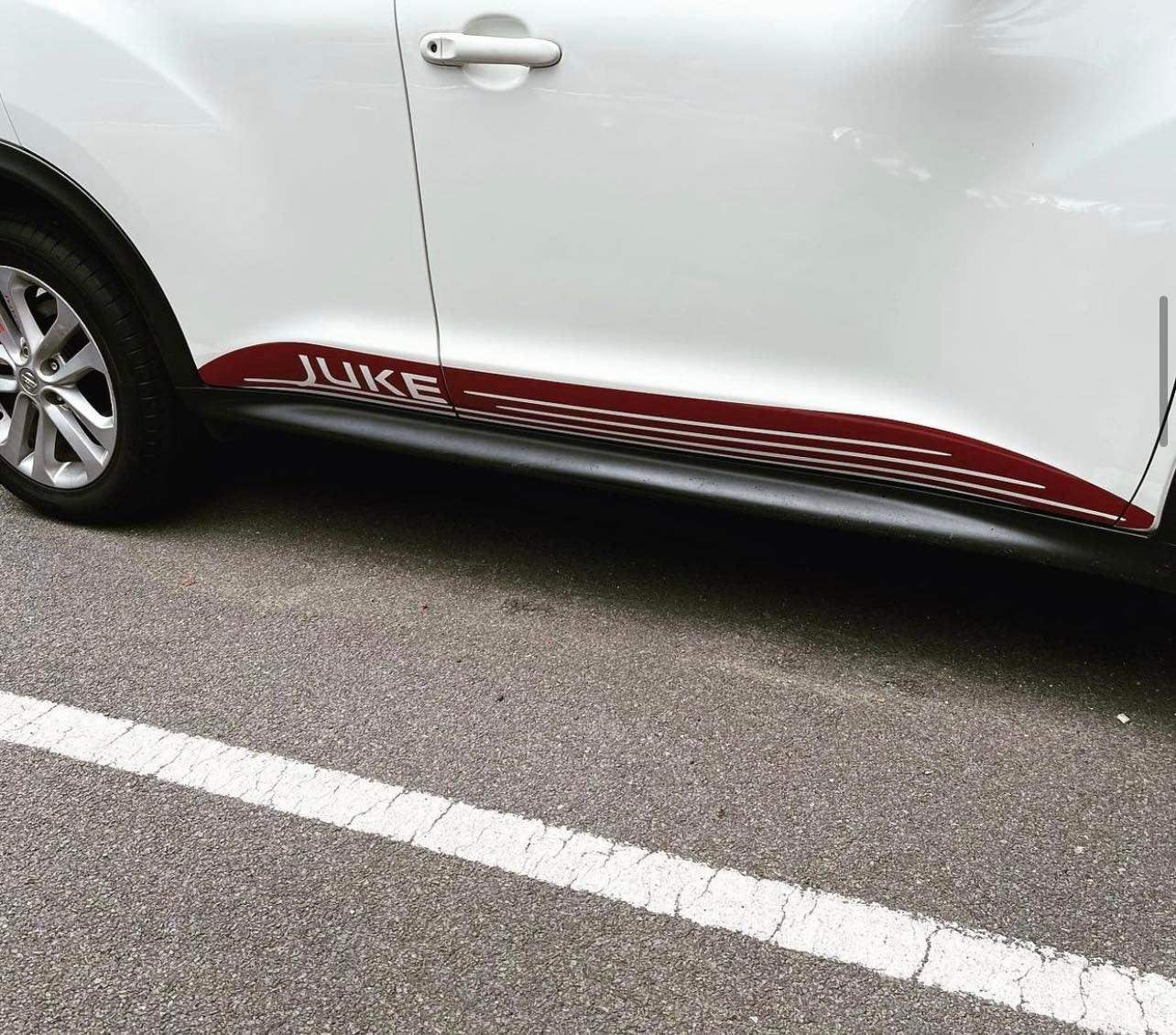 nissan-juke-side-stripes-rewrapsandgraphics-2 - R&E Wraps and Graphics LTD - Nissan Juke Side Stripes and Sunstrip - nissan, Nissan Juke