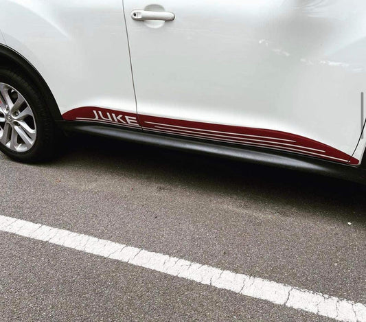 nissan-juke-side-stripes-rewrapsandgraphics-2 - R&E Wraps and Graphics LTD - Nissan Juke Side Stripes and Sunstrip - nissan, Nissan Juke