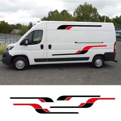 no.880-motorhome-graphics-stickers-decals-camper-van-caravan-universal-fitting-78742-p - R&E Wraps and Graphics LTD - Campervan Side Stripe Set - camper, motorhome, van