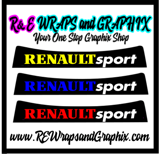 renault-sport-sunstrip-rewrapsandgraphics - R&E Wraps and Graphics LTD - Renault Sport Sunstrip