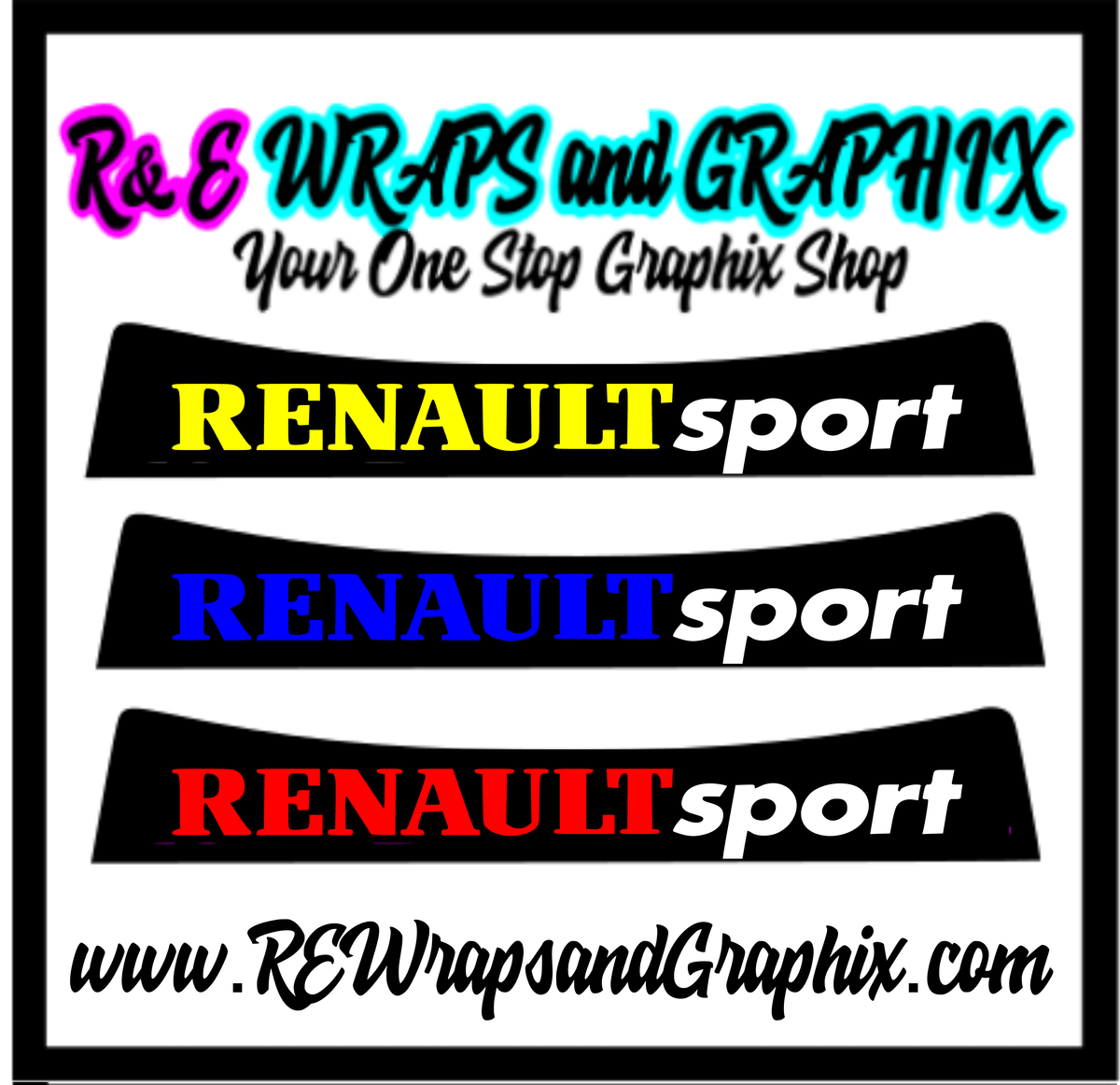 renault-sport-sunstrip-rewrapsandgraphics - R&E Wraps and Graphics LTD - Renault Sport Sunstrip