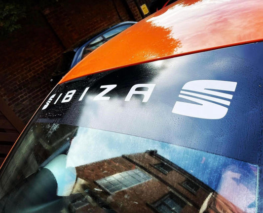 seat-ibiza-sunstrip-visor-vinyl-decal-stickers-rewrapsandgraphics - R&E Wraps and Graphics LTD - Seat Ibiza Sunstrip - ibiza, ibiza Sunstrip, seat, Seat Sunstrip, seat ibiza sunstrip, sunstrips