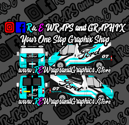transit - R&E Wraps and Graphics LTD - Ford Transit mk7 Graphic Kit - dup-review-publication, ford, ford transit, ford transit mk7, ford transit mk7 graphic kit, graphic kits