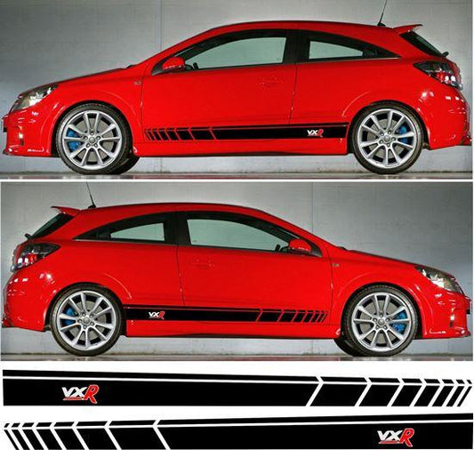 vauxhall-astra-vxr-side-stripes-rewrapsandgraphics - R&E Wraps and Graphics LTD - Vauxhall Astra VXR Side Stripes