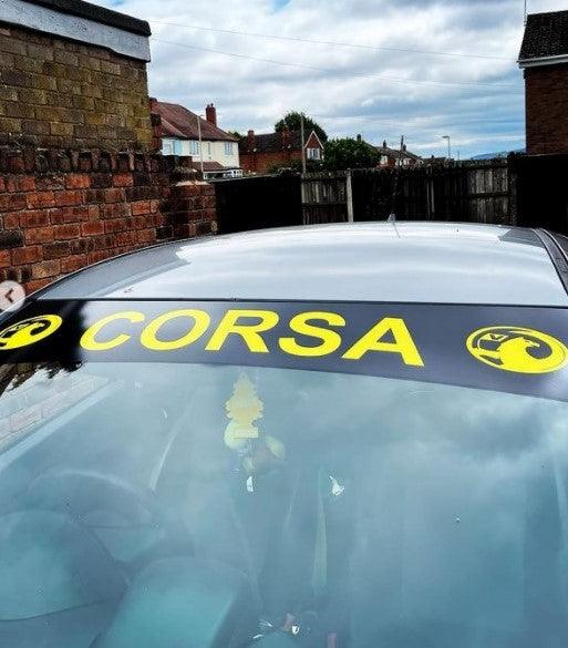 Vauxhall Corsa Side Stripes and Sunstrip