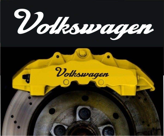 volkswagen-brake-caliper-decals-scripty- 1350-p - R&E Wraps and Graphics LTD - Volkswagen Brake Caliper Sticker Set - Volkswagen