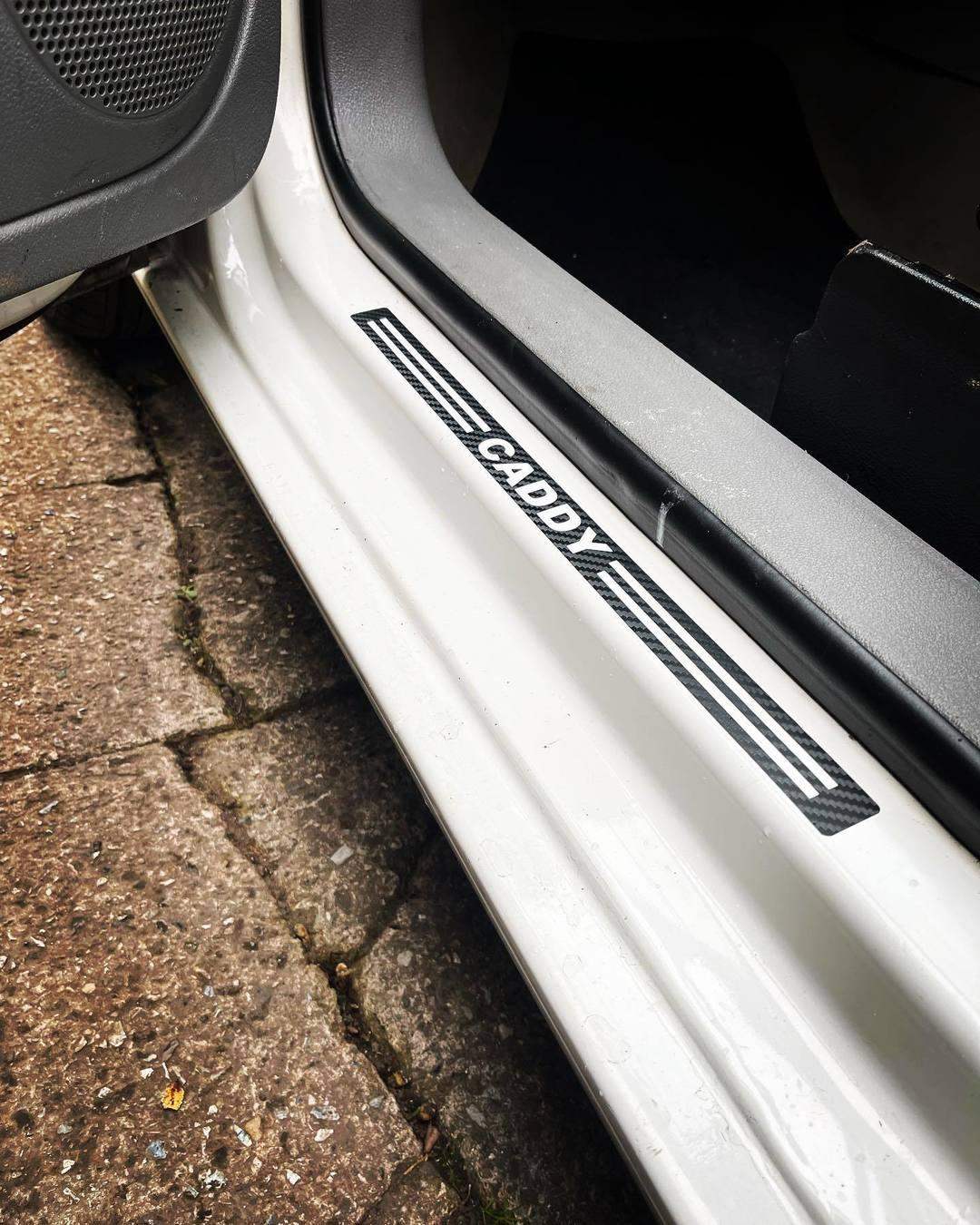 volkswagen-caddy-van-door-sill-decals-x2-rewrapsandgraphics - R&E Wraps and Graphics LTD - Volkswagen Caddy Van Door Sill Decals x2