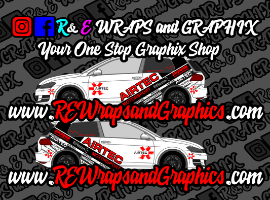 VW Volkswagen Golf Airtec Graphic Sticker Kit - rewrapsandgraphics