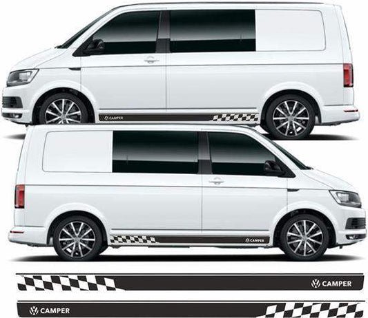 vw-volkswagen-t5-t6-camper-side-stripes-rewrapsandgraphics - R&E Wraps and Graphics LTD - Volkswagen T5 T6 Camper Side Stripes - Side Stripes, small decals