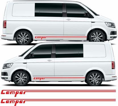 VW Volkswagen T5 T6 Camper Side Stripes - rewrapsandgraphics