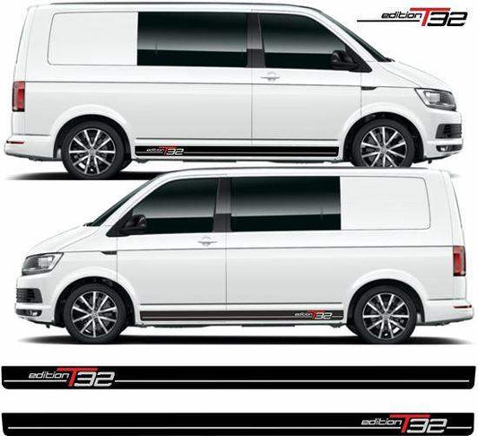 vw-volkswagen-t5-t6-edition32-side-stripes-rewrapsandgraphics - R&E Wraps and Graphics LTD - Volkswagen T5 T6 Edition 32 Side Stripes - Side Stripes