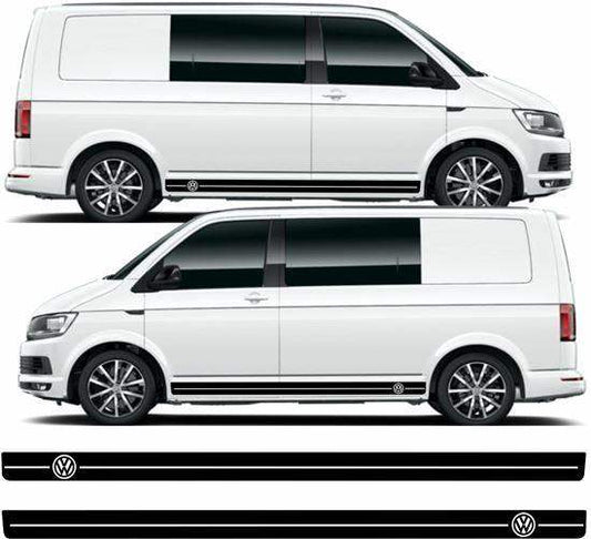 vw-volkswagen-t5-t6-side-stripes-rewrapsandgraphics - R&E Wraps and Graphics LTD - Volkswagen T5 T6 Side Stripes - Side Stripes