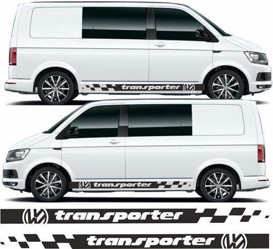vw-volkswagen-t5-t6-transporter-side-stripes-rewrapsandgraphics - R&E Wraps and Graphics LTD - Volkswagen T5 T6 Transporter Side Stripes - Side Stripes