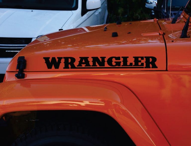 wrangler-custom - R&E Wraps and Graphics LTD - JEEP Wrangler Bonnet Decals - 4x4, jeep, JEEP Wrangler